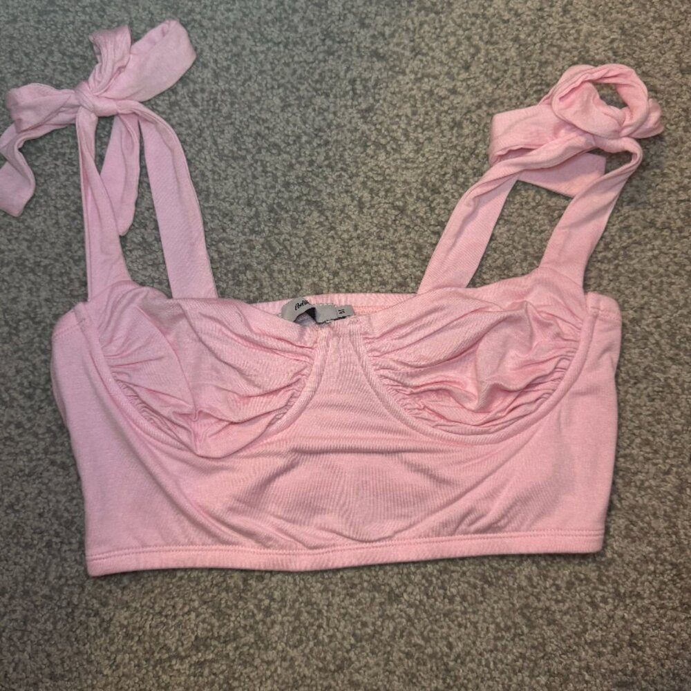 Adika Women's Bow Top (Pink) Medium